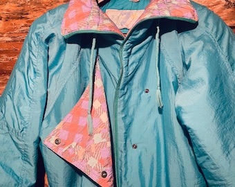 Ski Suit L BLUE SEVEN Winter Vintage Skianzug Snowsuit Snowboard