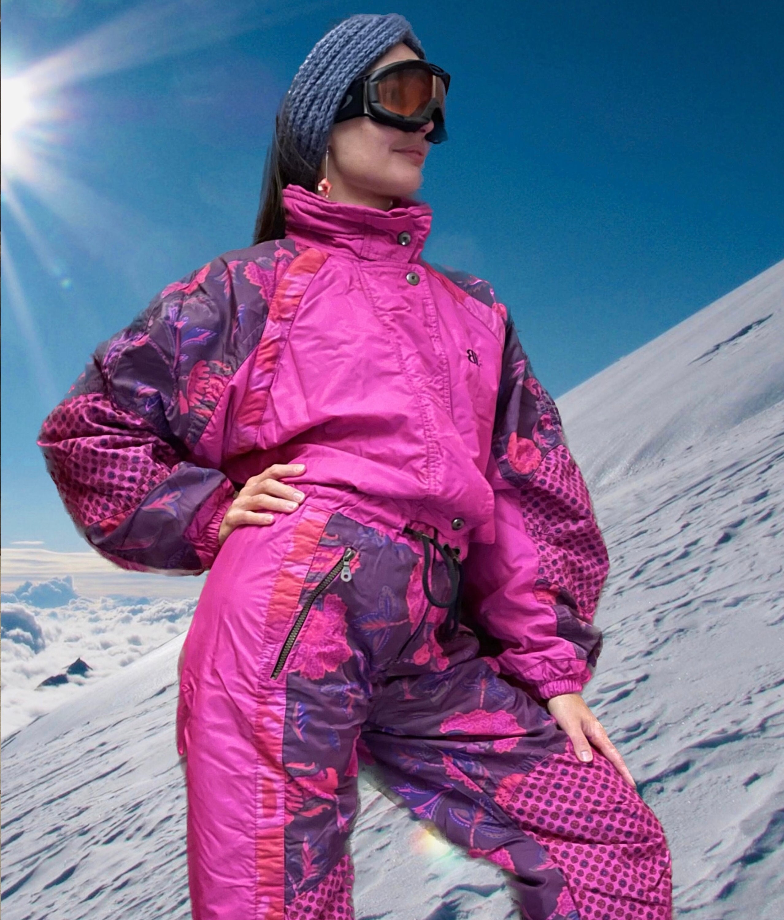 Combinaison de ski L HI-PER Belfe Winter vintage isolée Snowboard