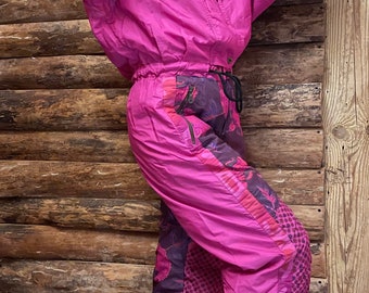 Combinaison De Ski Vintage Belfe & Belfe - Taille Grande Femme - Style Rétro