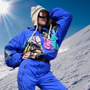 SPORTALM L Winter Vintage Snowboard Skianzug ski suit Snowsuit ski overall jumpsuit retro