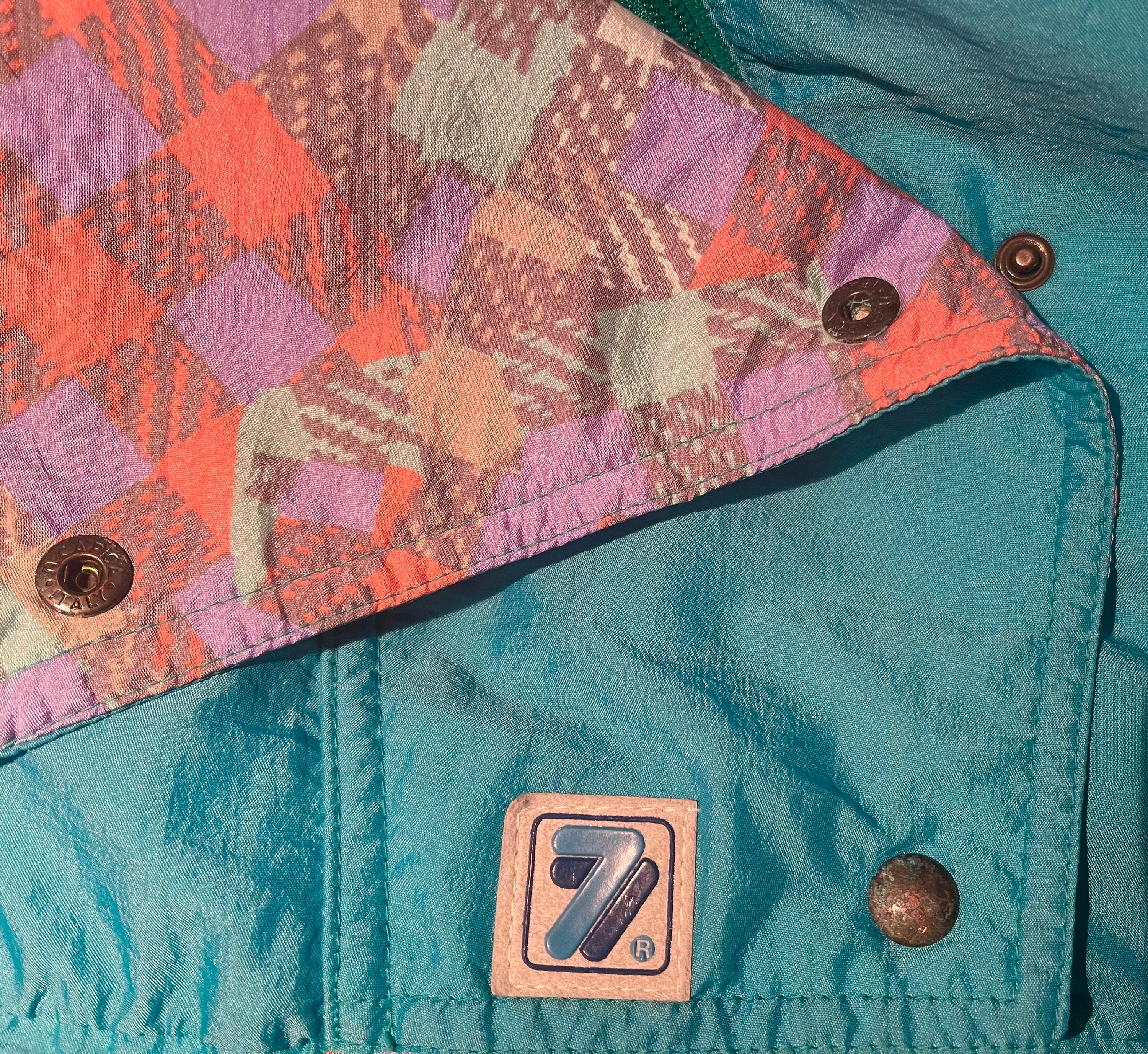 Ski Suit L BLUE SEVEN Winter Vintage Skianzug Snowsuit Snowboard