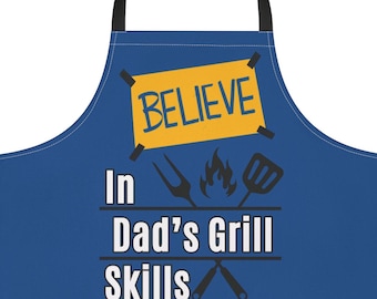Believe Sign Apron for Dad | Grilling Gift | Coach Fan