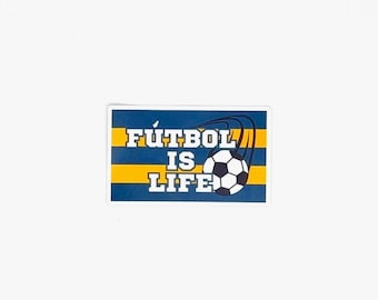 Funny Futbol Sticker | Soccer Coach Gift | WATER UV RESISTANT | Motivational Design