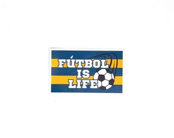 Futbol Is Life Sticker | Coach Gift |  WATER UV RESISTANT | Motivational Design