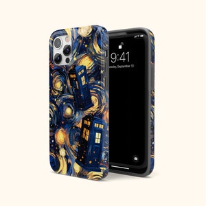 Dr Who Tardis iPhone Case, Gift For Dr Who Fan, Tardis Present, Whovian, Parody Art, Mashup Art, Police Box, Time Machine, Exploding Box