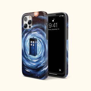 Doctor Who Tardis Phone Case | Type 40 Tardis Deck Box | Dr Who Whovian Gift | Mashup Parody Art Cover | Iconic Time Machine Sleeve | iPhone