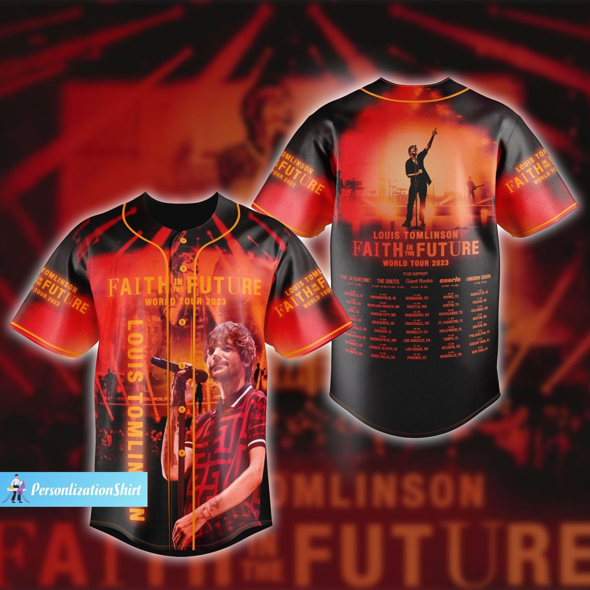 Louis Tomlinson Faith In The Future World Tour 2023 Personalized Baseball  Jersey - Growkoc