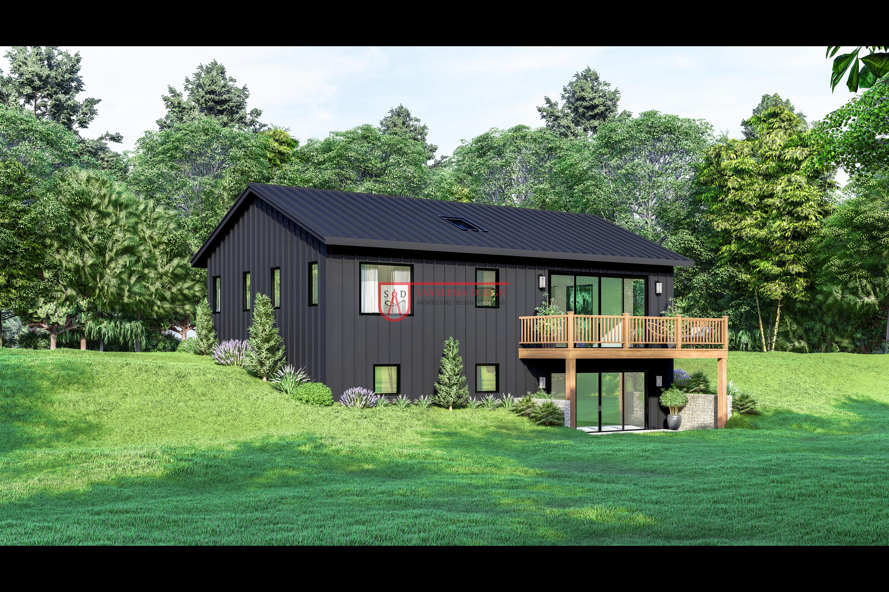 Modern 2 Bedroom House Plan | 1200 Sq Ft With Walkout Basement (PDF ...