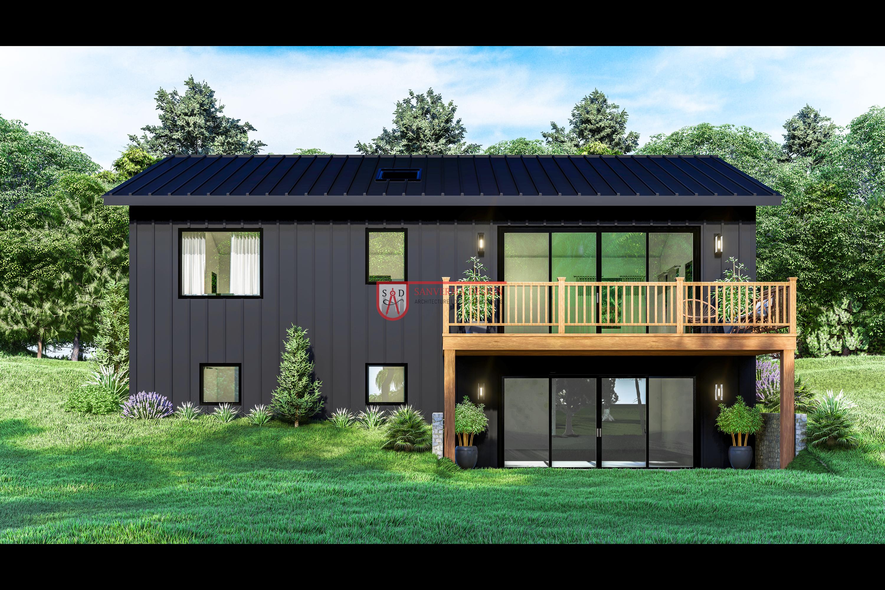 Modern 2 Bedroom House Plan | 1200 Sq Ft With Walkout Basement (PDF ...