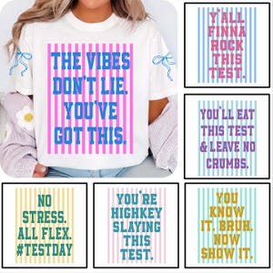 Preppy testdag SVG PNG, Gen Z skoltestdag Svg, testkoordinator, You Know It Bruh Now Show It Svg, examensmotivationströja design
