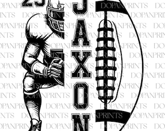 Custom Name And Number Football Svg, Football Mom Svg, Personalized Football Mom Svg, Game Day Shirt, Football Season, Gift For Player Shirt