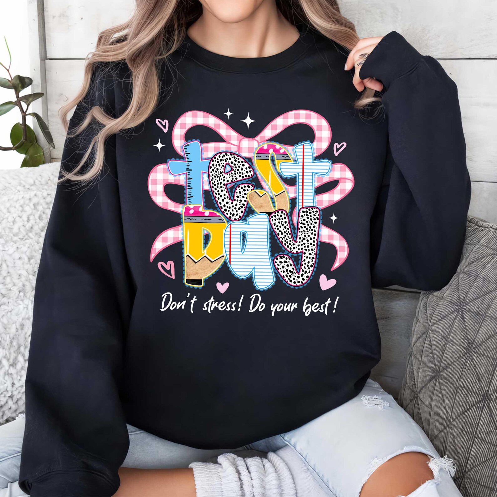 Preppy Test Preppy Test Day Png, Test Day Teacher Coquette Png, Lighting Bolt Test ...