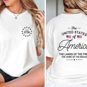 Bundle The United States of America Svg, Land Of The Free Svg, 1776 Svg, 4th Of July Svg, Flag America, USA Patriotic Svg, Independence Day