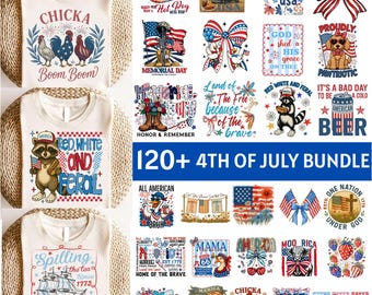 120+ 4th of July Bundle Png, Red White And Feral Png, Fourth Of July Png, USA Png, America Bundle Png, Independence Day, American Flag Png