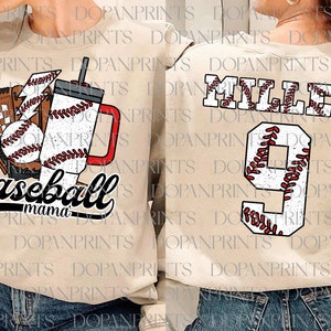 Benutzerdefinierte Baseball Mama Png, Baseball Mama Png, Mama Spieltag Png, Baseball Nummer und Alphabet Png, Mama Blitzschlag Png, Geschenk für Spieler