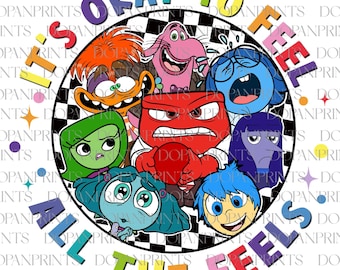 Es ist in Ordnung, alle Gefühle zu fühlen, Schule Png, Emotionen Cartoon Png, Wertschätzung des Lehrers, Bcba Png, Logopädie Png, Geschenk für Lehrer