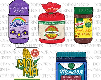 Bundle Mama Topper Multipack Svg Png, Retro Madre Svg, Mama Svg, Happy Mother's Day, Gif For Mom, Easy to Use, Clean Cuts, File For Cricut