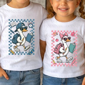Back To School Png Bundle, Goose First Day of School Png, School Goose Png, 1st Day Of School, Back To School Boy Girl Png, Classroom Animal