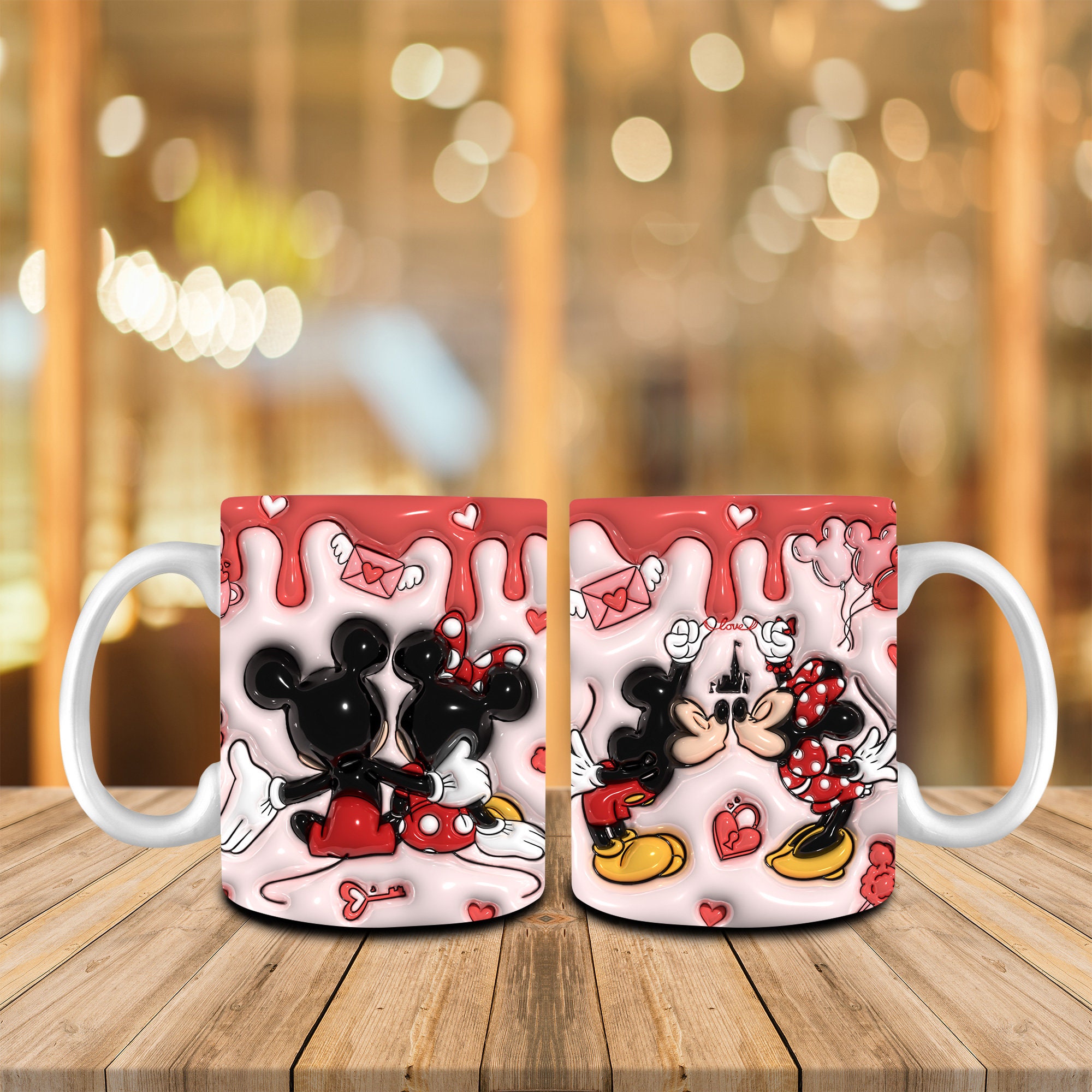350ML Disney Mickey Mouse Coffee Mugs with Spoon Cartoon Daisy Milk Cups  Creative Fashion Handle Kids