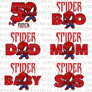 Benutzerdefinierte Superhelden Familie PNG, Cartoon Filme Png, Familie Passende Hemden, Familienfeier PNG, Muttertag, Mutter und Kind Png, Geburtstagsreise PNG