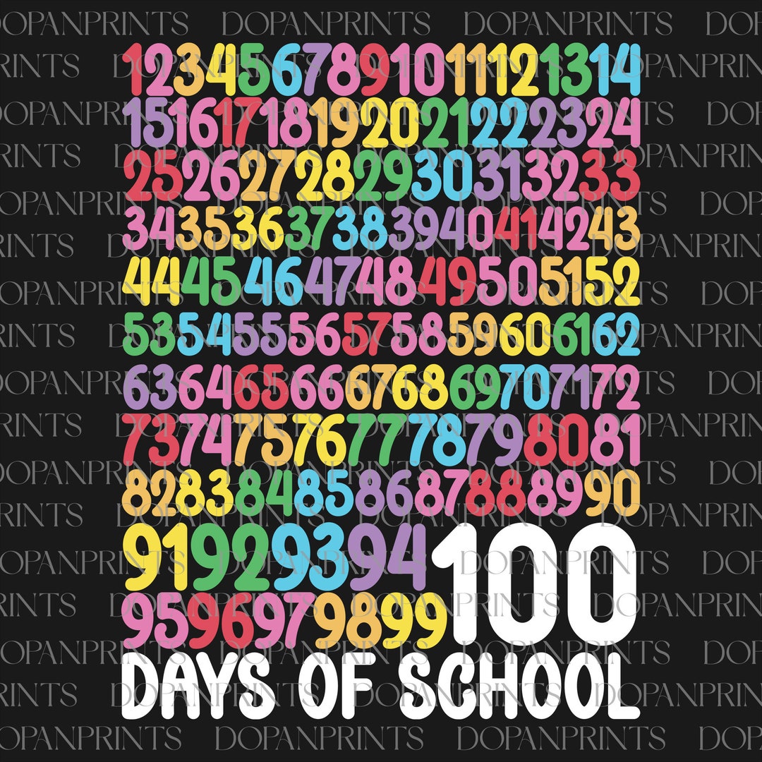 100 Days of School Svg, 100th Day of School Svg, Back to School, 100