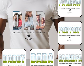 Personalized Dad Frame, Customize Dad/Papa/Daddy Bundle, Father's Day, Editable Daddy Photo Collage, Best Dad Photo Collage,Gift For Grandpa