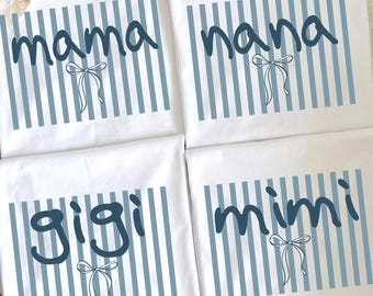 Striped Mama Coquette Bow Png Bundle, Preppy Mama Mimi Gigi Nana Png Design, Retro Mother's Day Gift, Distressed Mama Shirt Sublimation PNG