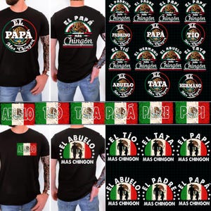 Bundle El Papa Mas Chingon Png, Dia Del Padre Png, Papá Png, Happy Father's Day Png, Eres Mi Heroe Png, Gift For Dad, Funny Spanish Gift
