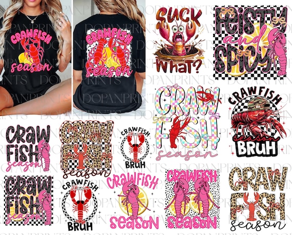 Feisty and Spicy Png, Crawfish Coquette Png, Funny Crawfish Png, Crawfish Season Preppy PNG, Glitter Leopard Crawfish Sublimation Design