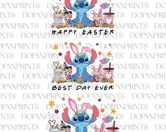 Bundle Fröhliche Ostern Png, niedlicher Cartoon Ostern Png, Ostern rosa Kaffee Latte Png, Ostertag Png, Osterhase passendes Shirt, bester Tag überhaupt