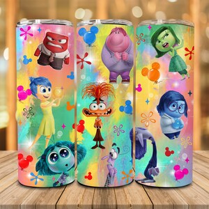 Cartoon Emotions 20oz Skinny Tumbler, Mental Health, Today I Feel Tumbler PNG, Speech Therapy, Emotions Tumbler Wrap Png Digital Download