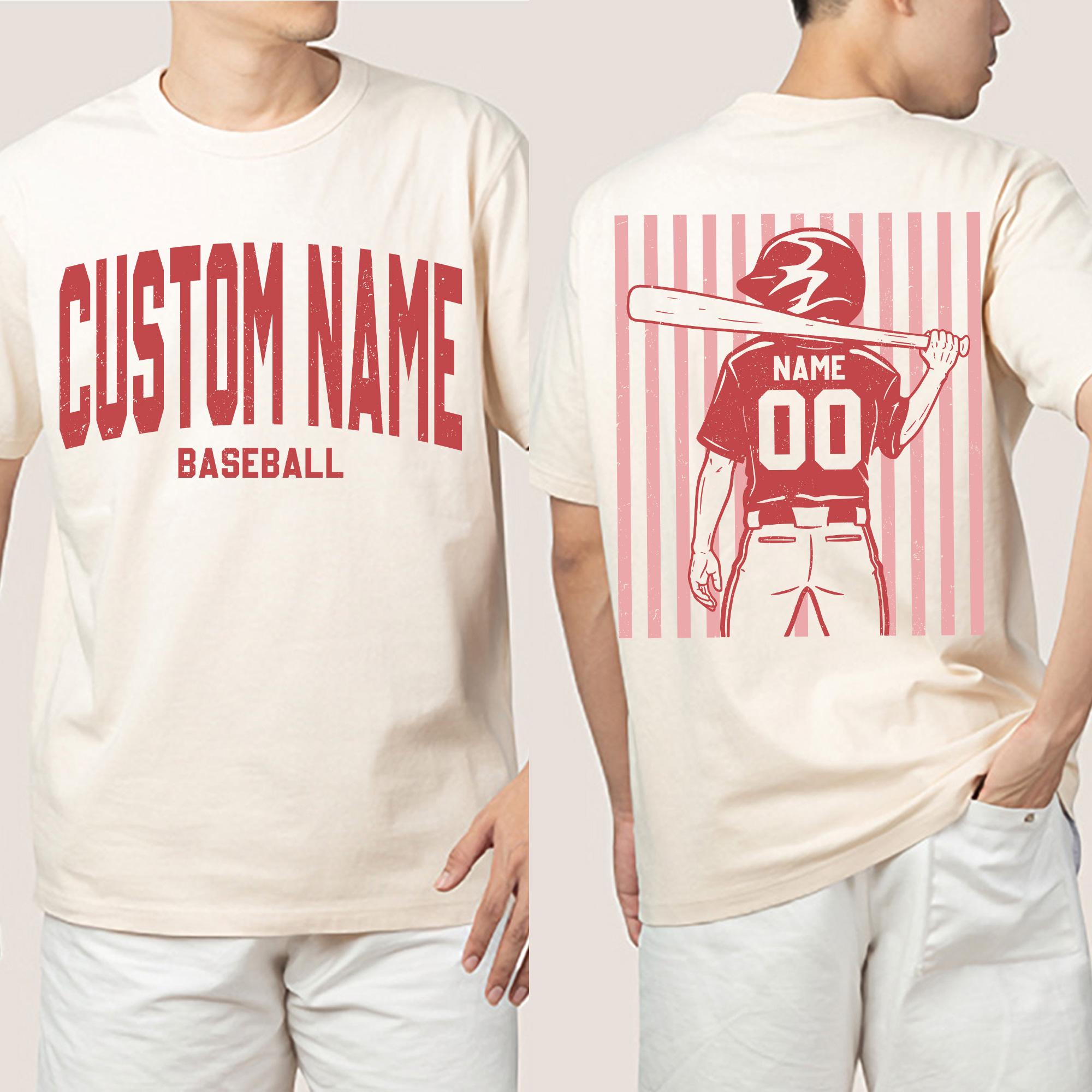 Customized Name Baseball PNG, Baseball Player Graphic Choice, Retro ...