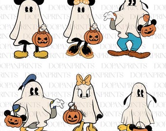 Bundle Ghost Halloween Svg, Halloween Mouse Svg, Trick Or Treat, Cute Mouse Pumpkin, Halloween Svg, Spooky Season, Spooky Vibes Cricut File