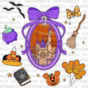 Halloween Mouse Scary Png, Trick or Treat Png, Coquette Ribbon Magic Heart Mirror Png, Halloween Kids Png, Spooky Pumpkin, Witchy Halloween