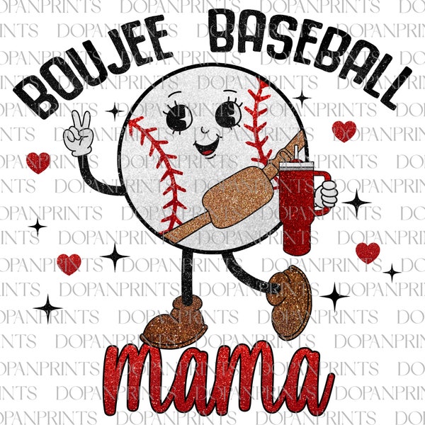 Boujee Baseball Mama Stanley Tumbler Inspired Belt Bag PNG, Glitter Baseball Mom Png, Sports Png, Mama Game Day, Mother's Day Png, Mom Gift