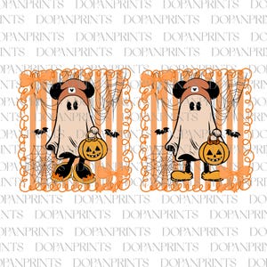 Mouse Ghost PNG Bundle, Mouse and Friends Halloween Png, Mouse Spooky Season 2025 Png, Pumpkin Png, Boo Halloween Png, Mouse Scary Shirt PNG