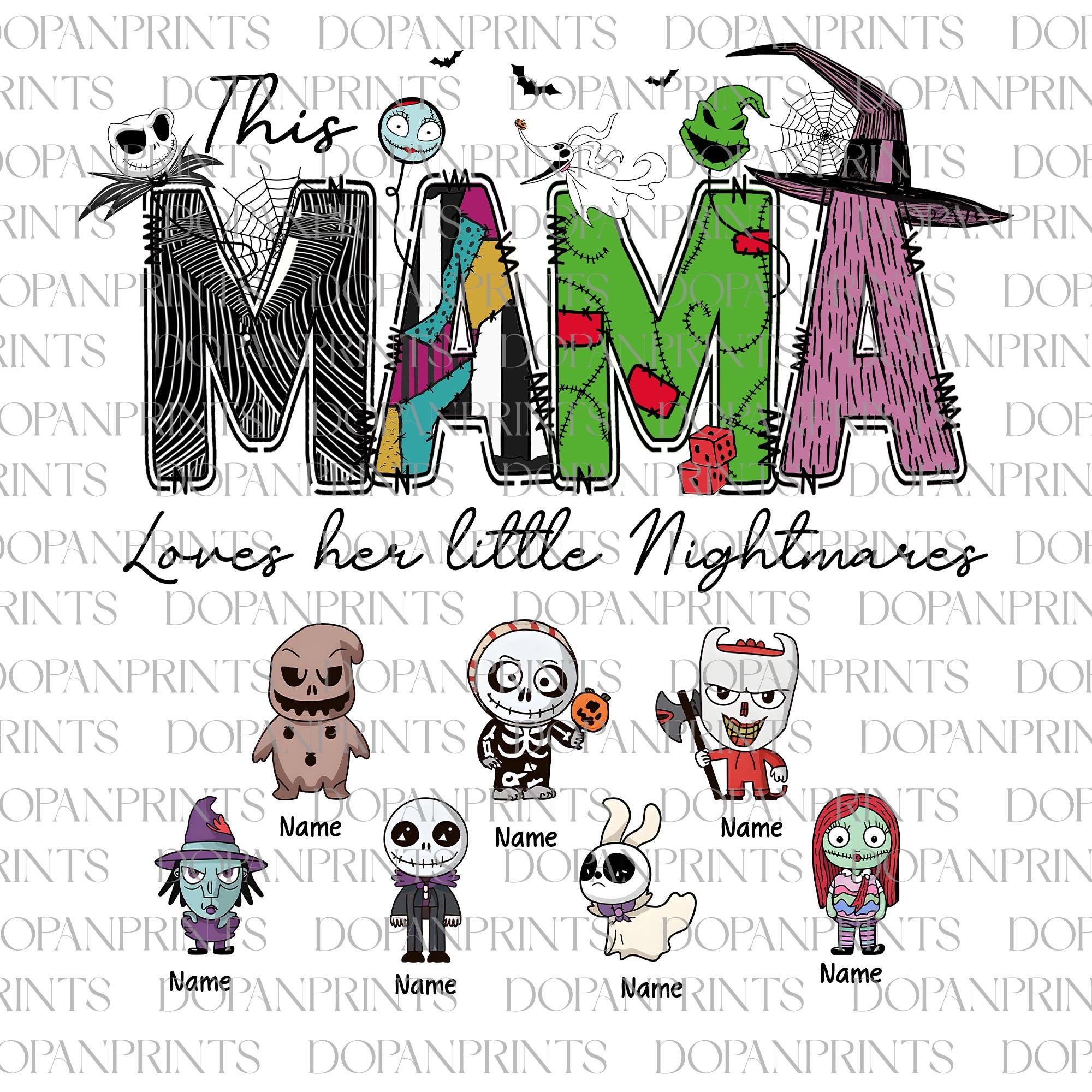 This Mama Loves Her Boos PNG Halloween PNG Tshirt For