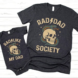 Rad Dad Society png-bundel, coole vader club png, schedel vader png, eerste vaderdagcadeau png, vader van meisjes, vader van jongens, cadeau voor man