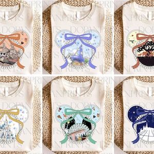 Coquette Bow Castle PNG Bundle, Girl Trip Shirt, Family Vacation 2025, Mouse Era Head Png, Magical Kingdom, Wild Trip Png,Animal Kingdom Png