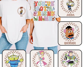 Custom Toy Friends Cartoon Png, You've Got A Friend In Me Png, Magic Kingdom Png, Family Vacation Trip Png, Friendship Matching Shirt PNG
