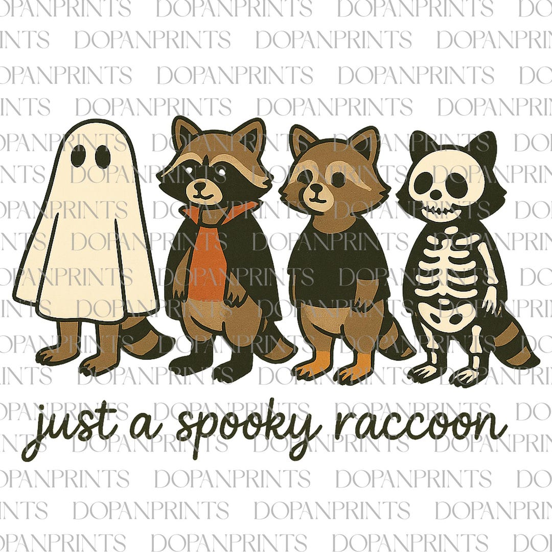 Just A Spooky Raccoon Png, Halloween Raccoon Clipart, Spooky Raccoon ...