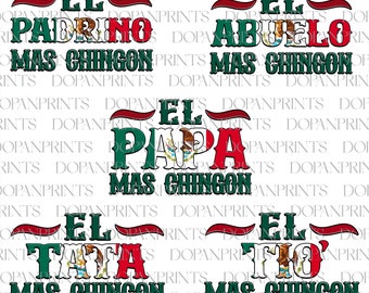 Bundle El Papa Mas Chingon Png, Papá Png, Happy Father's Day Png, Dia Del Padre Png, Eres Mi Heroe Png, Gift For Dad, Father Spanish Gift