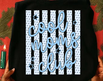 Cool Mom Club Png, Stripes Mom Coquette Png, Preppy Mama PNG, Cool Mom Png, Best Mom Ever PNG, Mother's Day Png, Mom Stripes Dots Digital