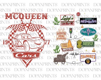 Bundle Retro Cars Png, Family Trip 2025 Png, Happy Car Png, Magical Kingdom Png, Family Vacation Png, Vacay Mode Png, Family Matching Shirt