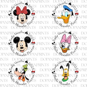 Bundle Making Memories Together Png, Family Trip 2025 Png, Mouse And Friends Png, Magical Kingdom Png, Family Vacation Png, Vacay Mode Png