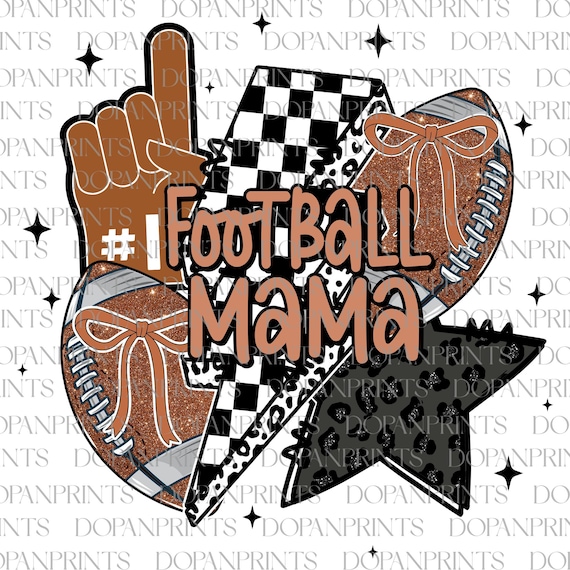 Football Mama Png, Football Coquette Png, Game Day Football Bow Png, Checker Football Png, Leopard, Retro Football Mom, Team Spirit Shirt