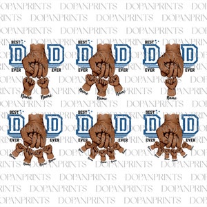 Custom Best Dad Ever Png, Fist Bump Set Png, America Flag Design, Dad Hand Fist Bump Png, Happy Fathers Day Png, Baby Kid Hand Sublimation