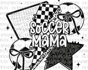 Soccer Mama Coquette PNG, Retro Soccer Mama Png, Soccer Coquette Png, Leopard Game Day, Checker Soccer Png, Soccer Mom Png,Team Spirit Shirt