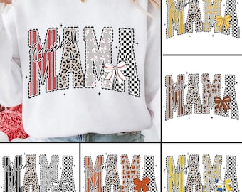 Mama Baseball/ Soccer/Softball/Basketball PNG Bundle, Game Day Png, Lace Mama Coquette Png, Game Day Png, Team Spirit Shirt, Sport Mom Png