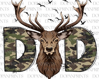 Hunting Dad Png, Happy Father's Day Png, Deer Hunting Season Png, Hunter Daddy Shirt, Hunting Sublimation, Deer Dad Png, Gift For Grandpa